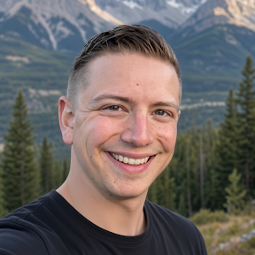 Scott Young smiling in the Canadian Rockies